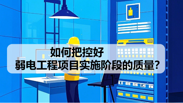 如何把控好弱電工程項(xiàng)目實(shí)施階段的質(zhì)量？
